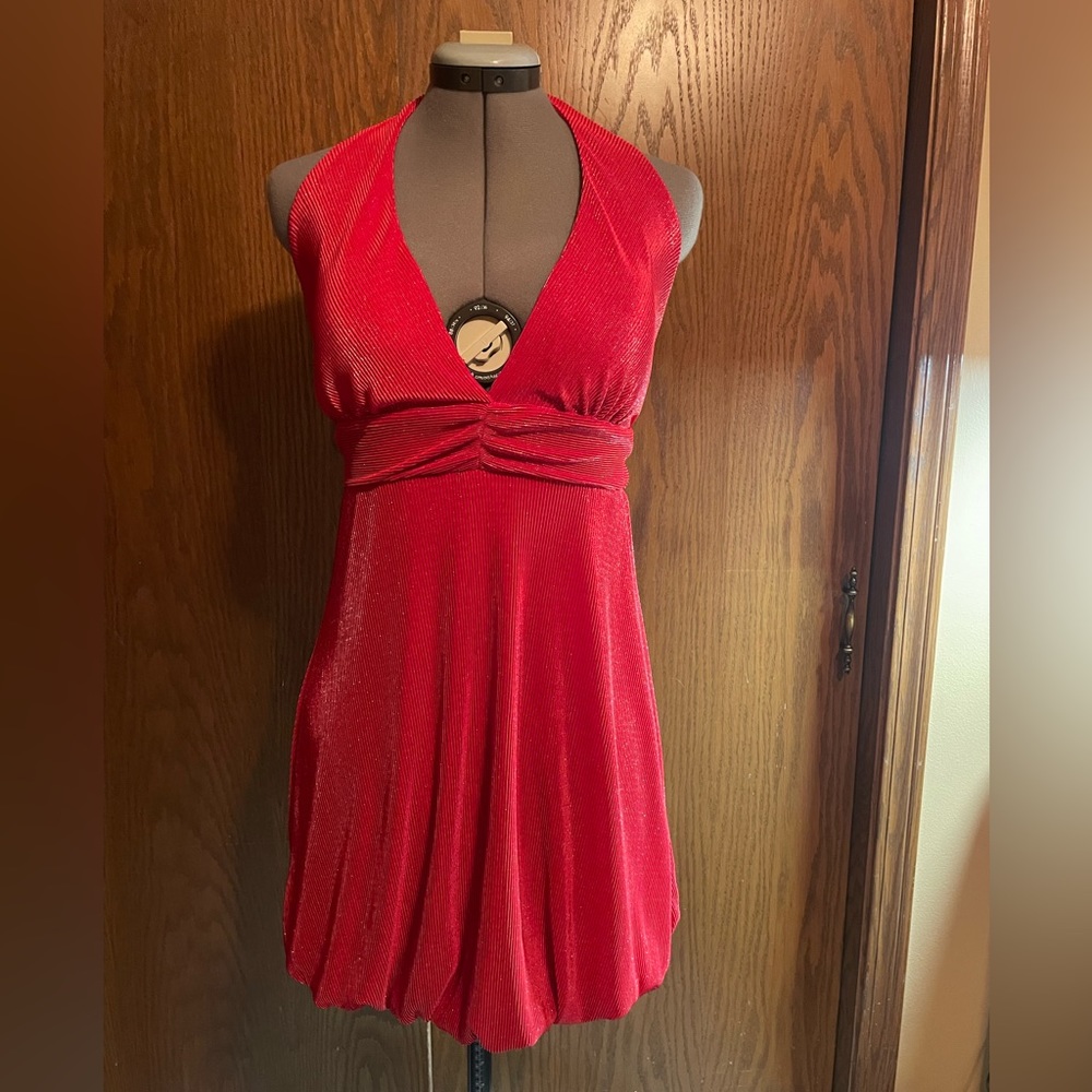 Flamingo Sparkling red party dress